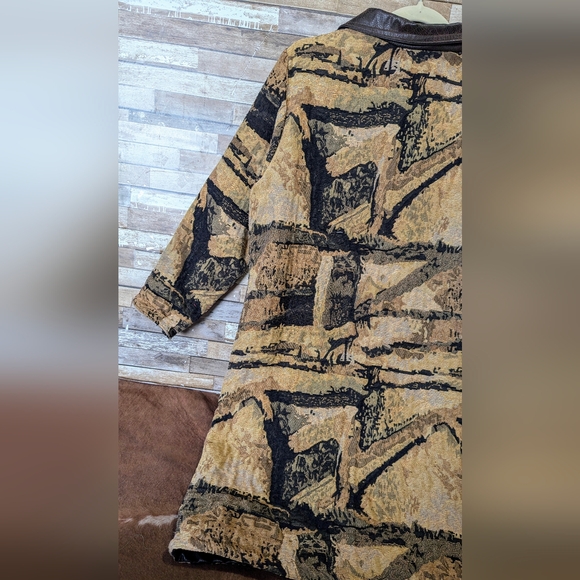 Boho Handcrafted Tapestry Jacket W 3/4 Sleeves - Picture 12 of 15